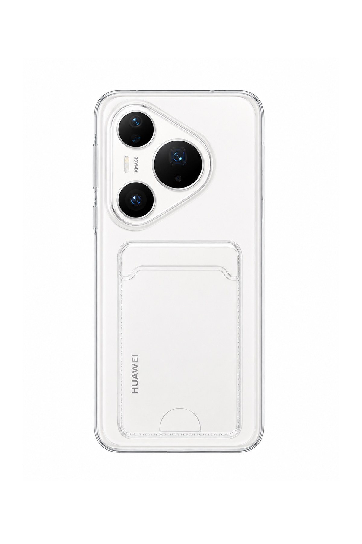 Huawei P80 Uyumlu Kartlık Detaylı Şeffaf Silikon Kılıf | Yuki Serisi