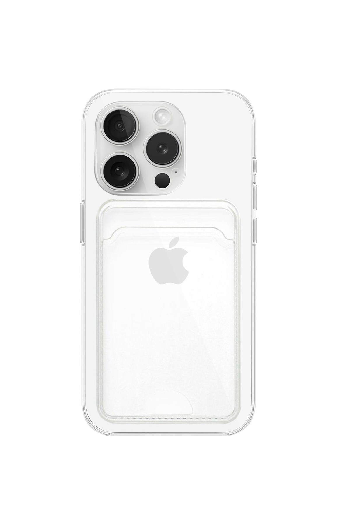 iPhone 11 Pro Uyumlu Kartlık Detaylı Şeffaf Silikon Kılıf | Yuki Serisi