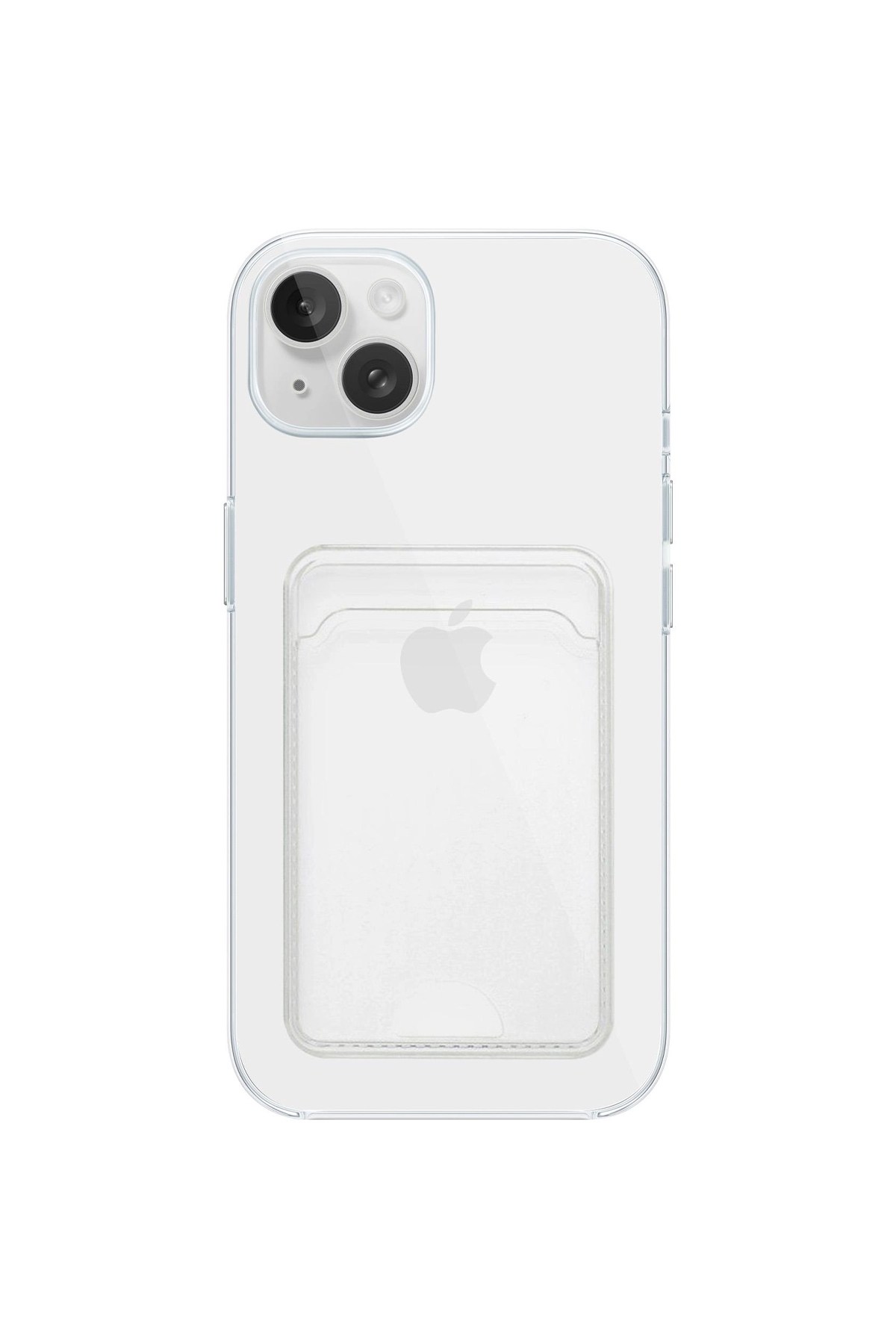 iPhone 16 Plus Uyumlu Kartlık Detaylı Şeffaf Silikon Kılıf | Yuki Serisi