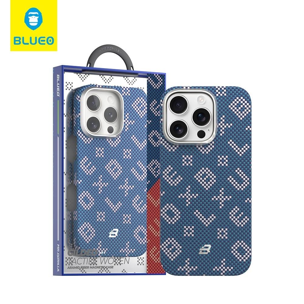 iPhone 16 Pro Max Uyumlu MagSafe Özellikli Orijinal Karbon Gilded Tactile Aramid Fiber Slim Kılıf