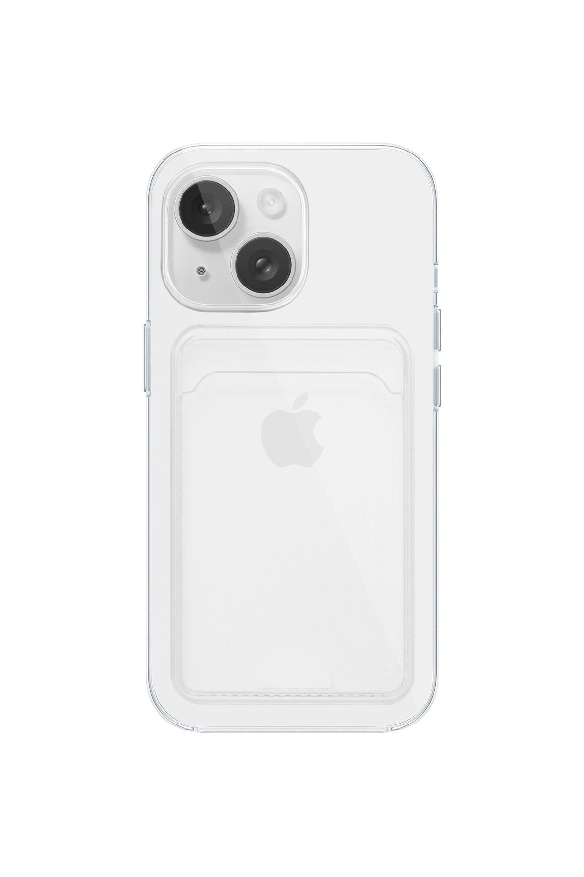 iPhone 16 Uyumlu Kartlık Detaylı Şeffaf Silikon Kılıf | Yuki Serisi