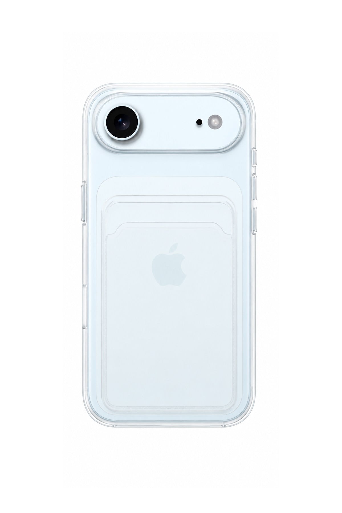 iPhone 17 Air Uyumlu Kartlıklı Şeffaf Silikon Kılıf | Yuki Serisi