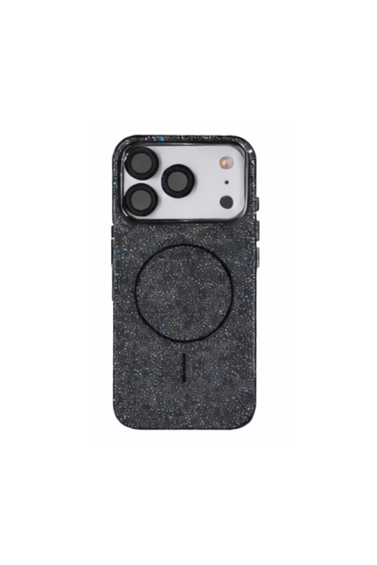 iPhone 17 MagSafe Uyumlu Lens Koruma Camı Hediyeli Simli Kutup Silikon Kılıf