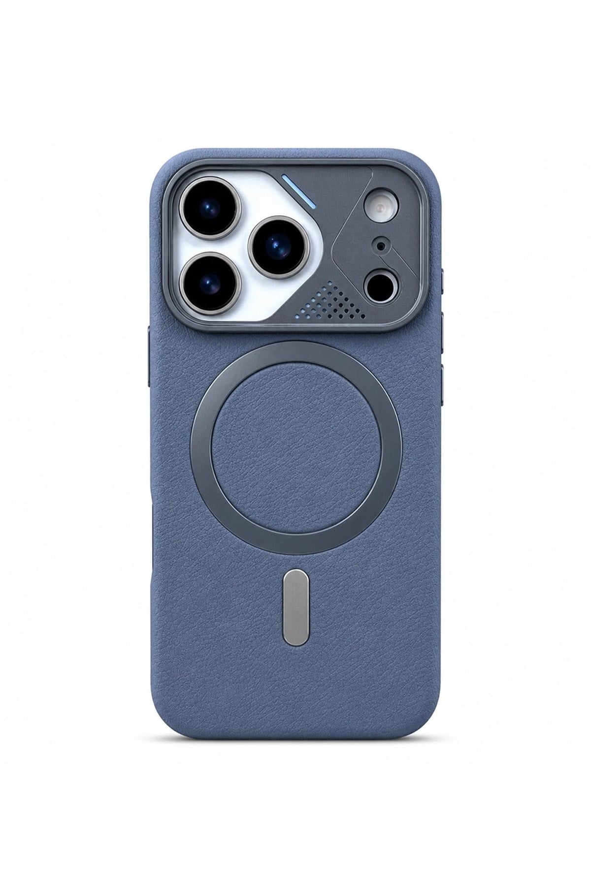 iPhone 17 Pro Max Uyumlu İçi Kadife MagSafe Vegan Deri Kılıf | Nut Serisi