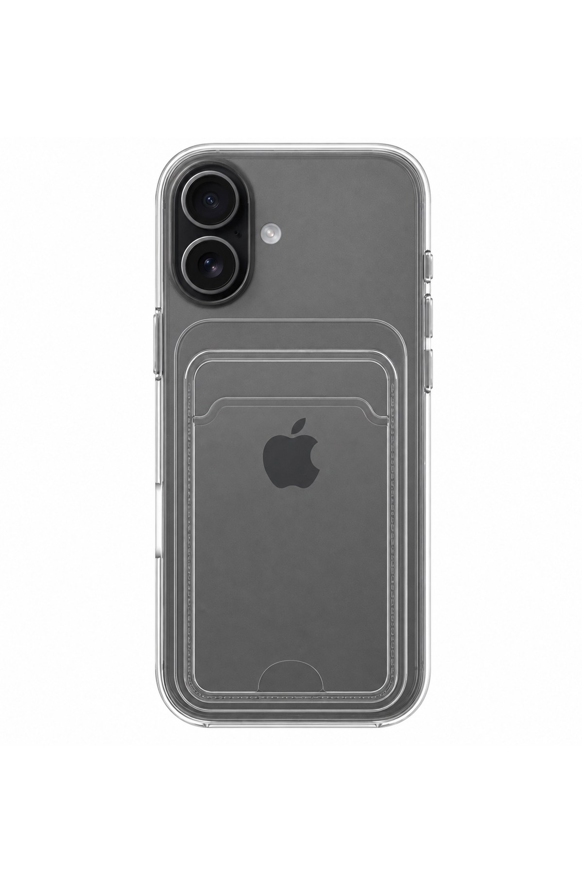 iPhone 17 Uyumlu Kartlıklı Şeffaf Silikon Kılıf | Yuki Serisi