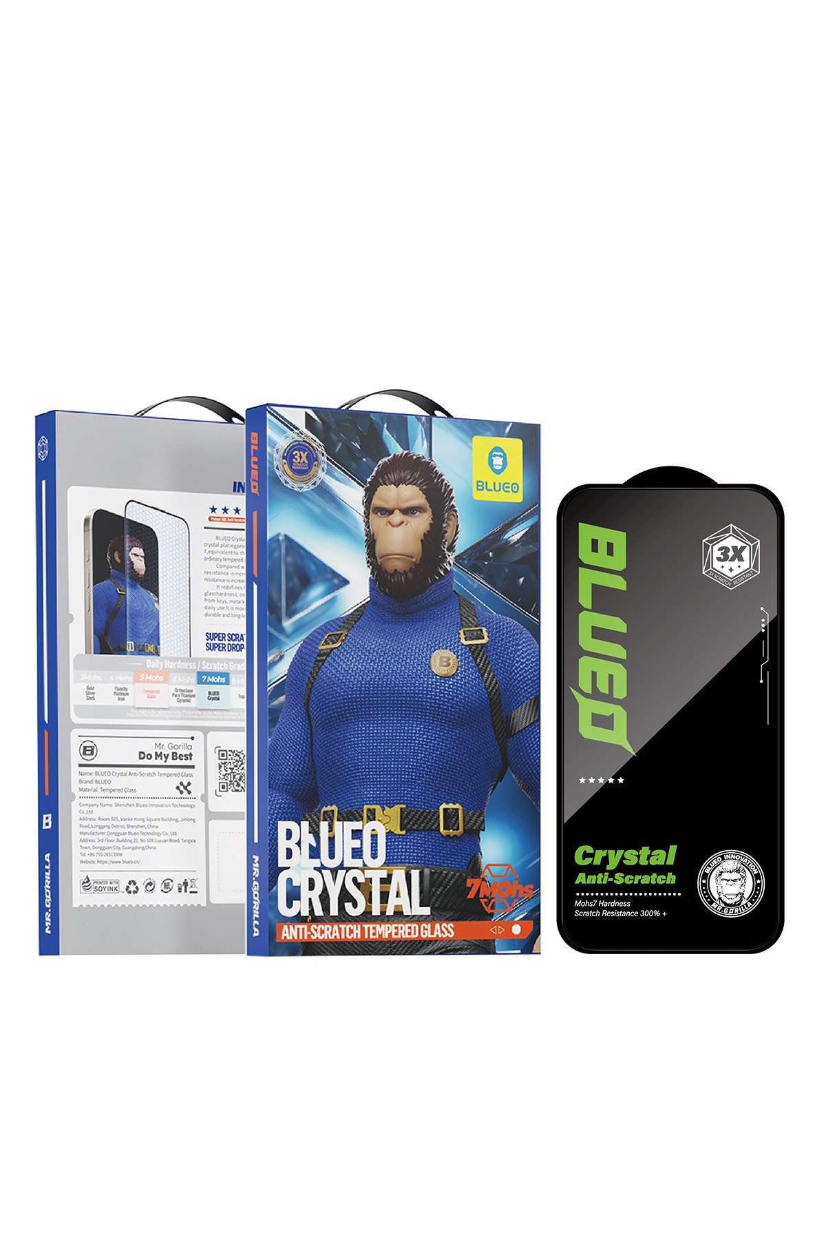 iPhone 18 Pro Max Uyumlu Crystal 3X Çizilmez 7 Mohs Ekran Koruyucu Cam