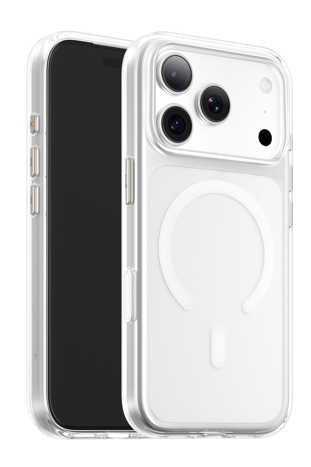 iPhone 18 Pro Max Uyumlu Sararmaz Crystal Pro MagSafe Kılıf | Kamera Kontrol ve Metal Tuş Uyumlu