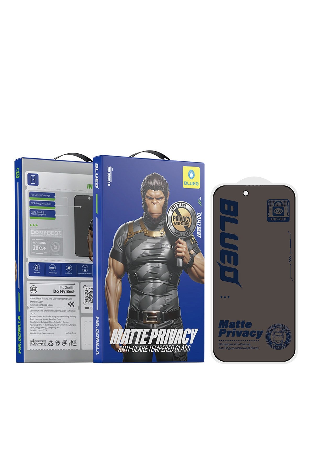 iPhone 18 Pro Uyumlu Full Cover Mat Hayalet Ekran Koruyucu Cam | Anti-Peep
