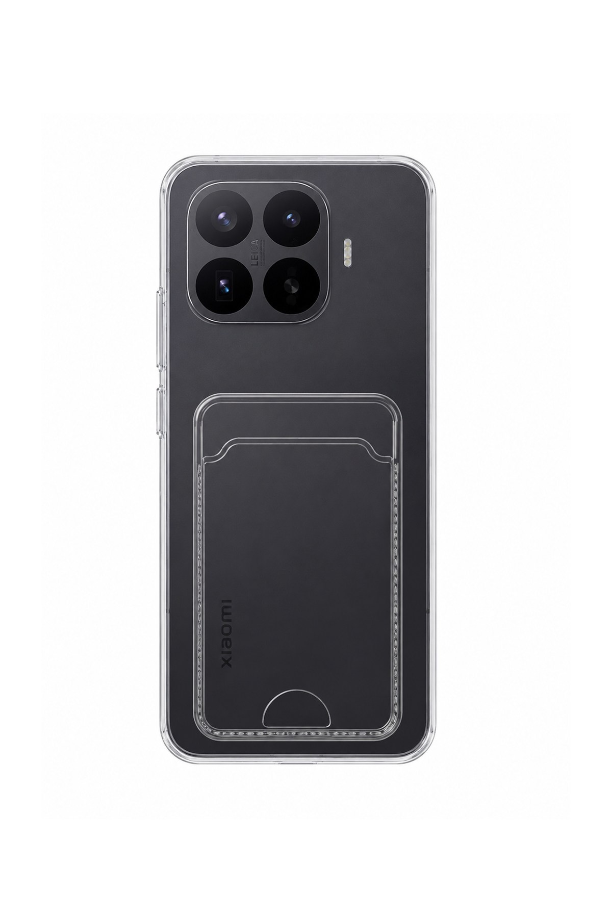 Mi 17 Uyumlu Kartlık Detaylı Şeffaf Silikon Kılıf | Yuki Serisi