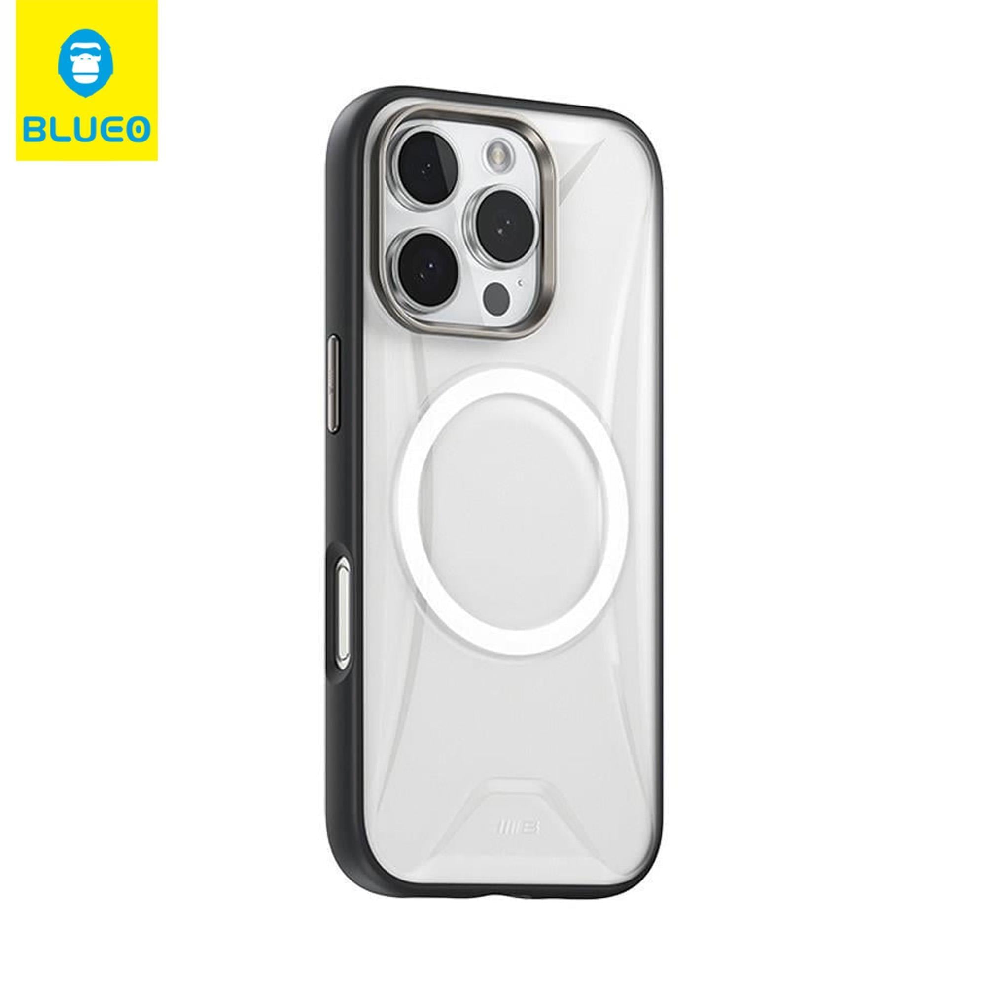 Mr. Gorilla iPhone 16 Pro Uyumlu MagSafe Destekli Kenarları Renkli Metal Kamera Korumalı Kılıf