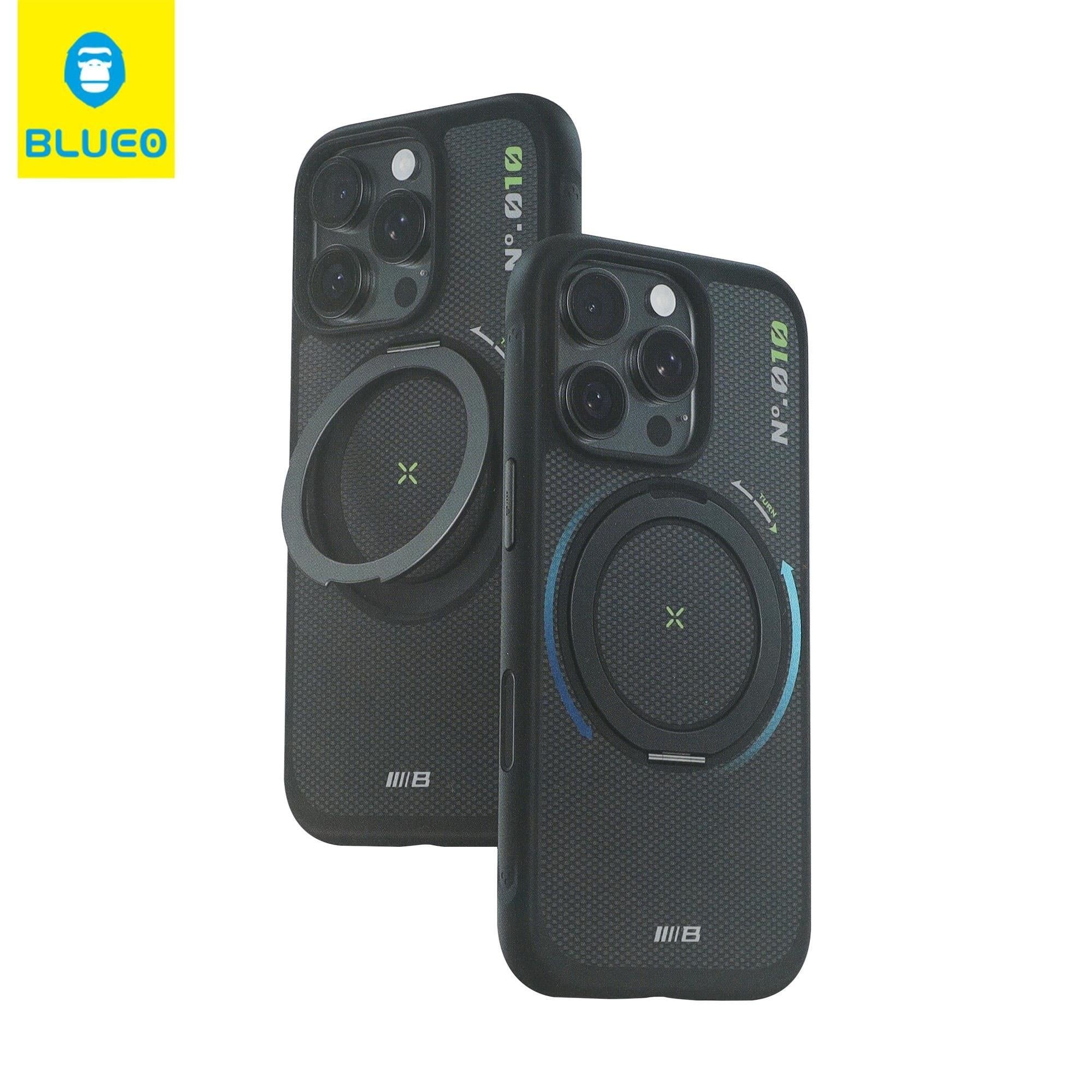 Mr. Gorilla iPhone 16 Pro Max Uyumlu MagSafe Destekli 360° Döner Standlı Karbon Fiber Kılıf