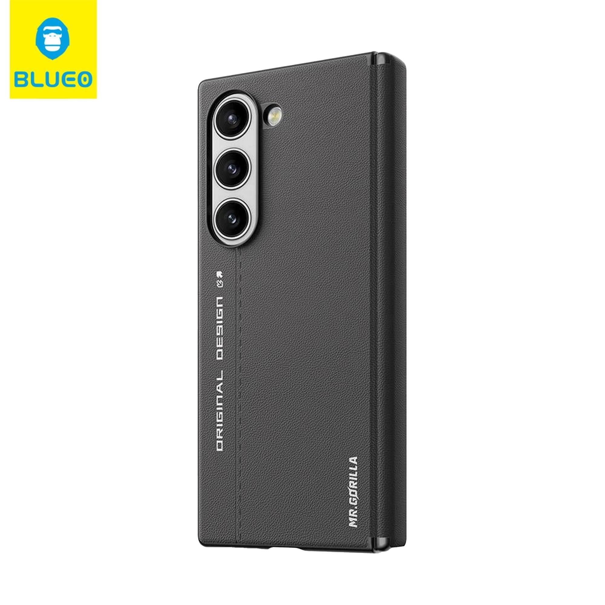 Mr. Gorilla Samsung Z Fold 6 Uyumlu Premium Deri İçi Kumaş Kaplama Parmak İzi Bırakmayan Kılıf