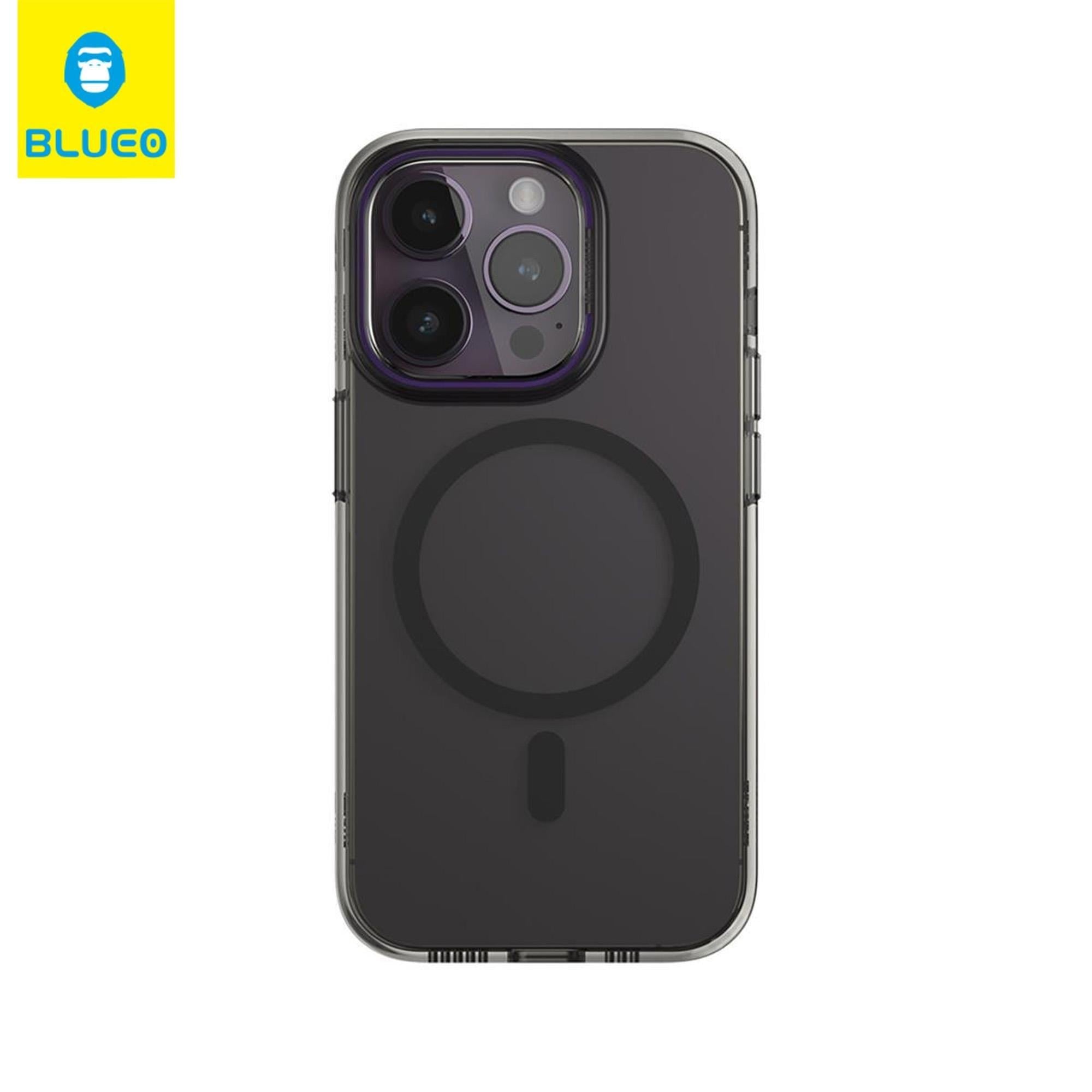 Mr. Gorilla iPhone 14 Pro Uyumlu MagSafe Destekli Renkli Kamera Koruma Çıkıntılı Şeffaf Sert Kılıf