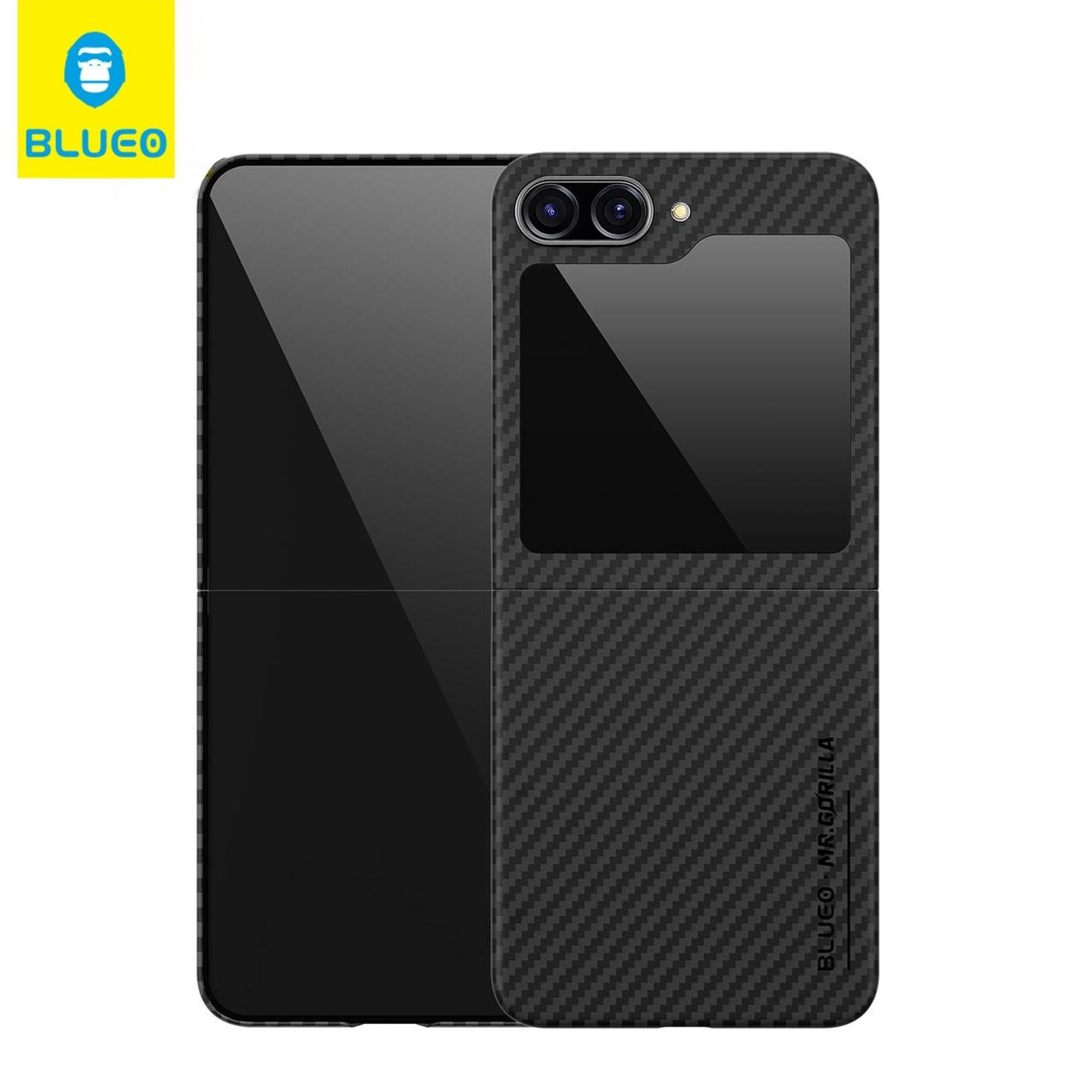 Mr. Gorilla Samsung Z Flip 6 Uyumlu Karbon Fiber Darbe Emici ince Slim Sert Kılıf