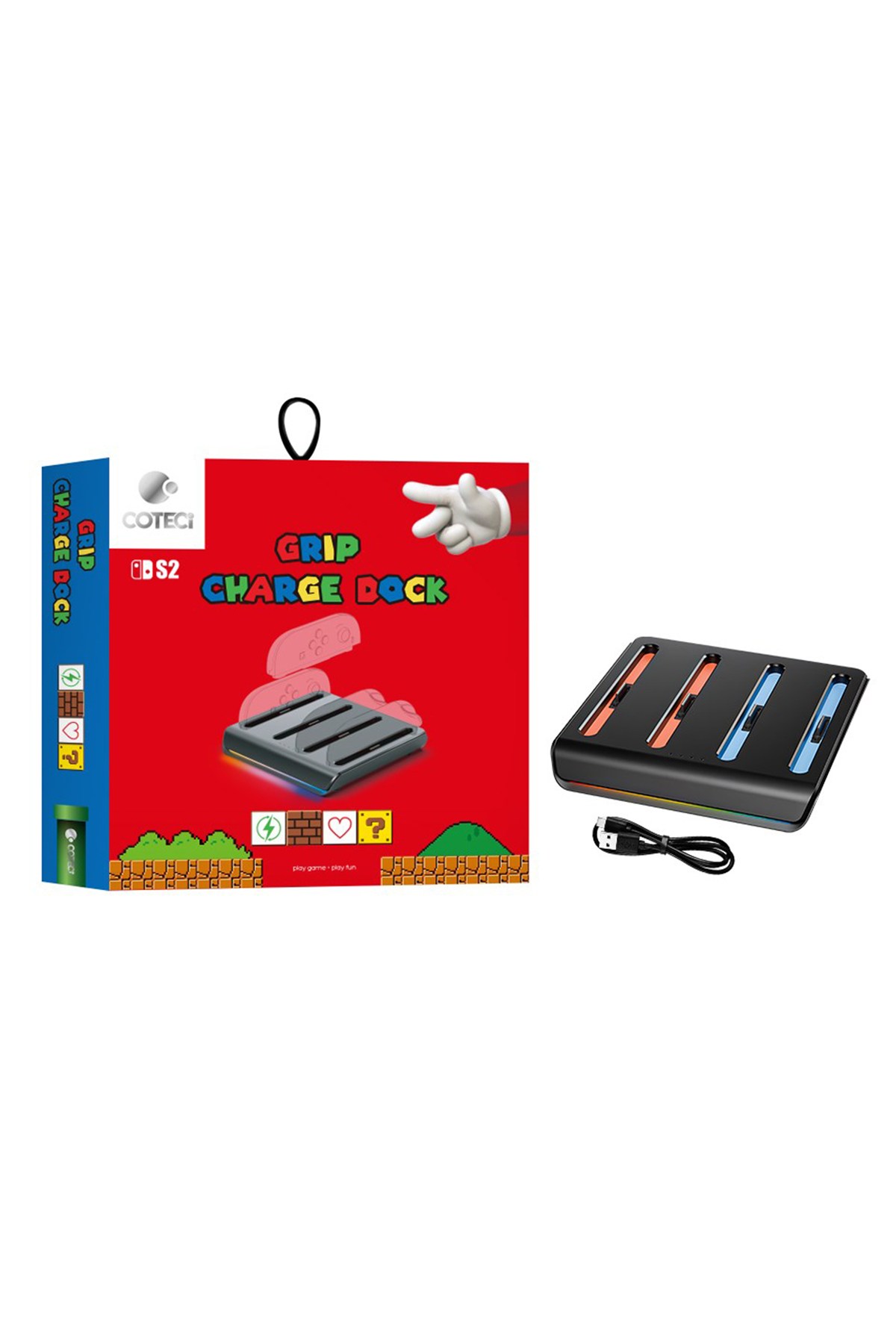 Nintendo Switch 2 Uyumlu 4'lü Joy-Con Şarj Ünitesi ve Standı | RGB Aydınlatma