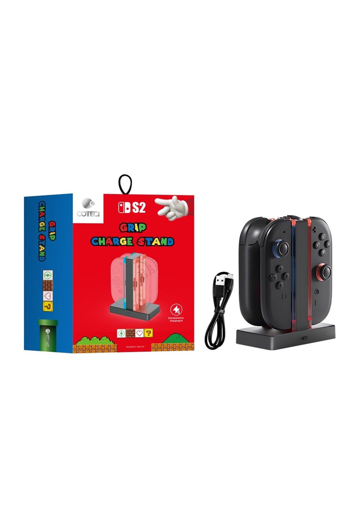 Nintendo Switch 2 Uyumlu Joy-Con Manyetik Şarj İstasyonu ve Standı