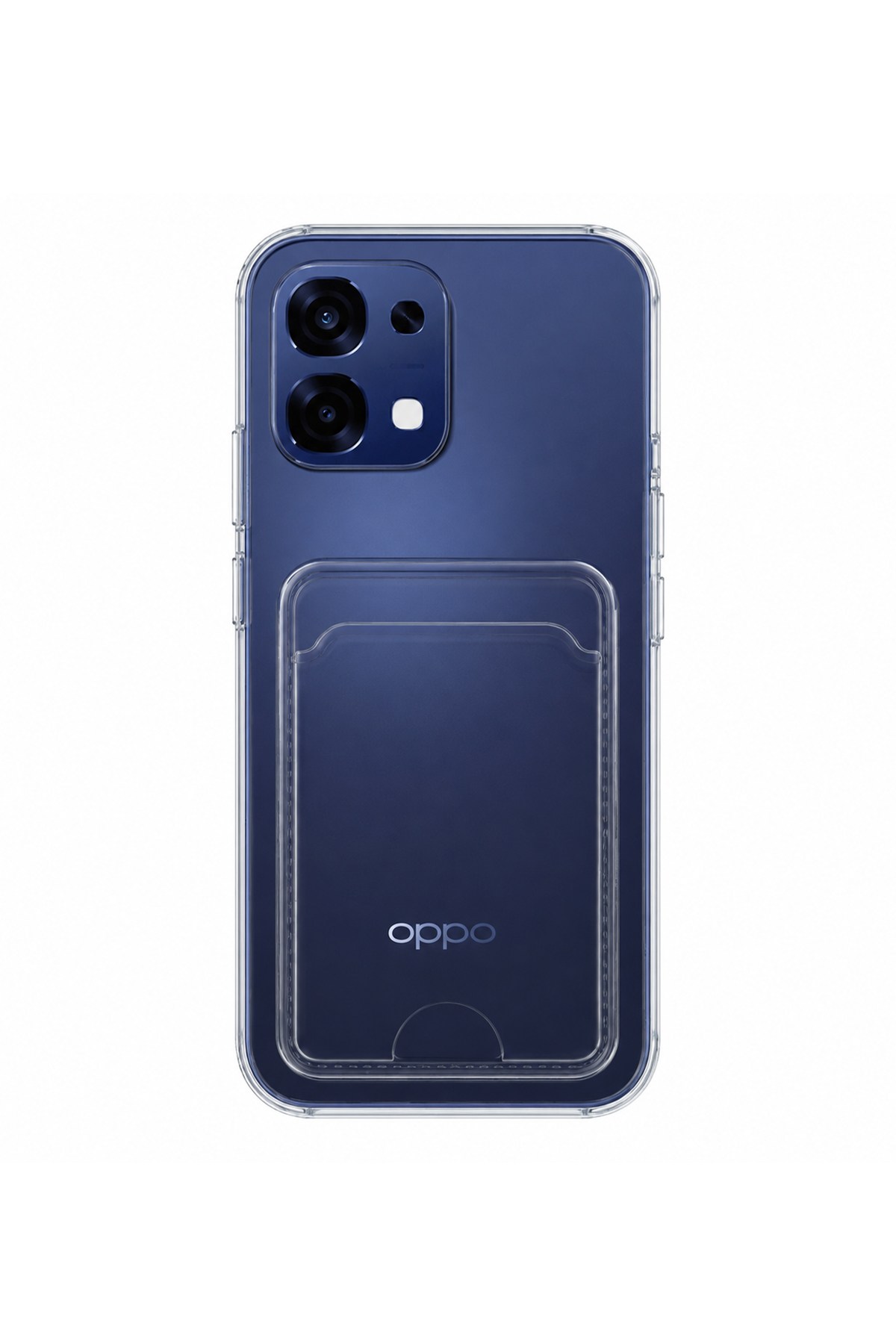 Oppo A6 Pro Uyumlu Kartlık Detaylı Şeffaf Silikon Kılıf | Yuki Serisi