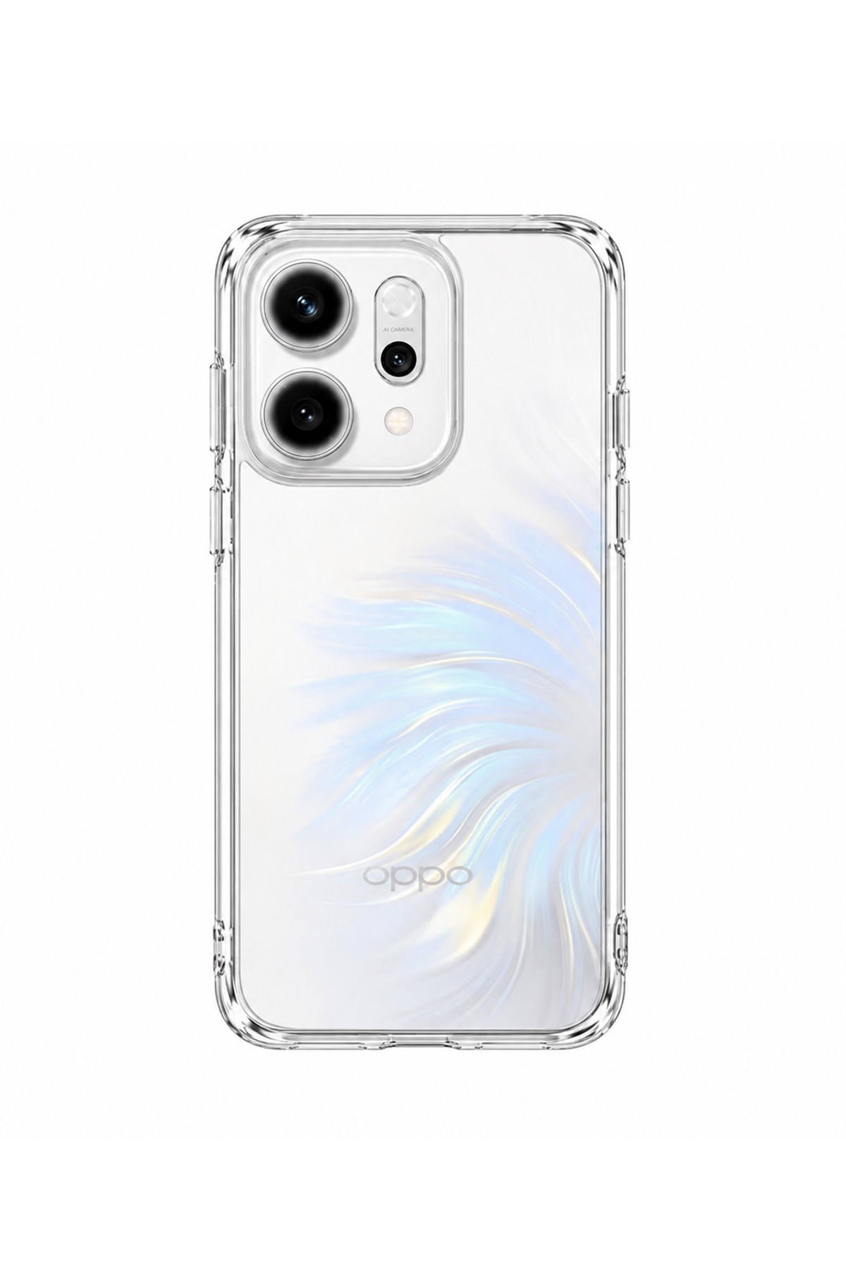 Oppo Reno 14 Uyumlu Şeffaf 2mm Silikon Kılıf | Kamera Korumalı