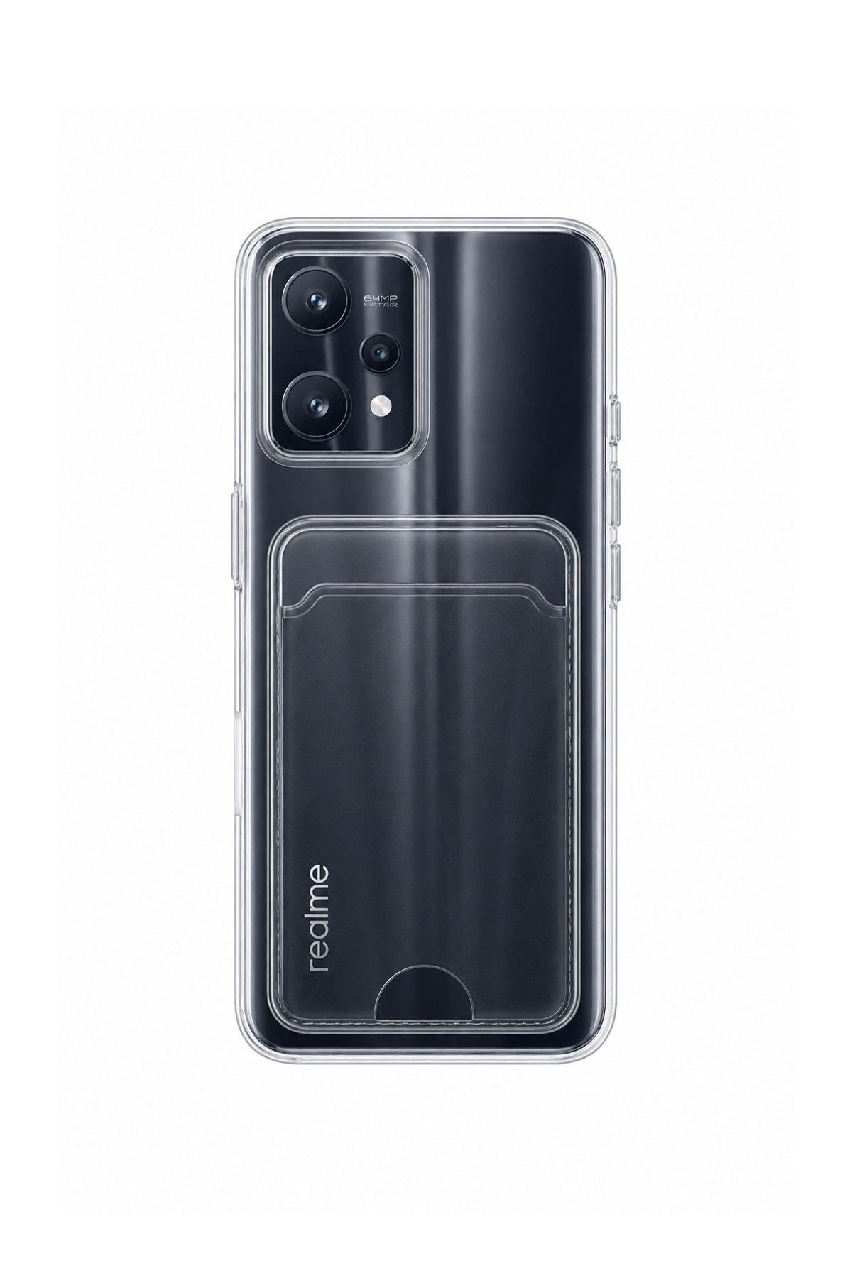 Realme 9 Pro Uyumlu Kartlık Detaylı Şeffaf Silikon Kılıf | Yuki Serisi
