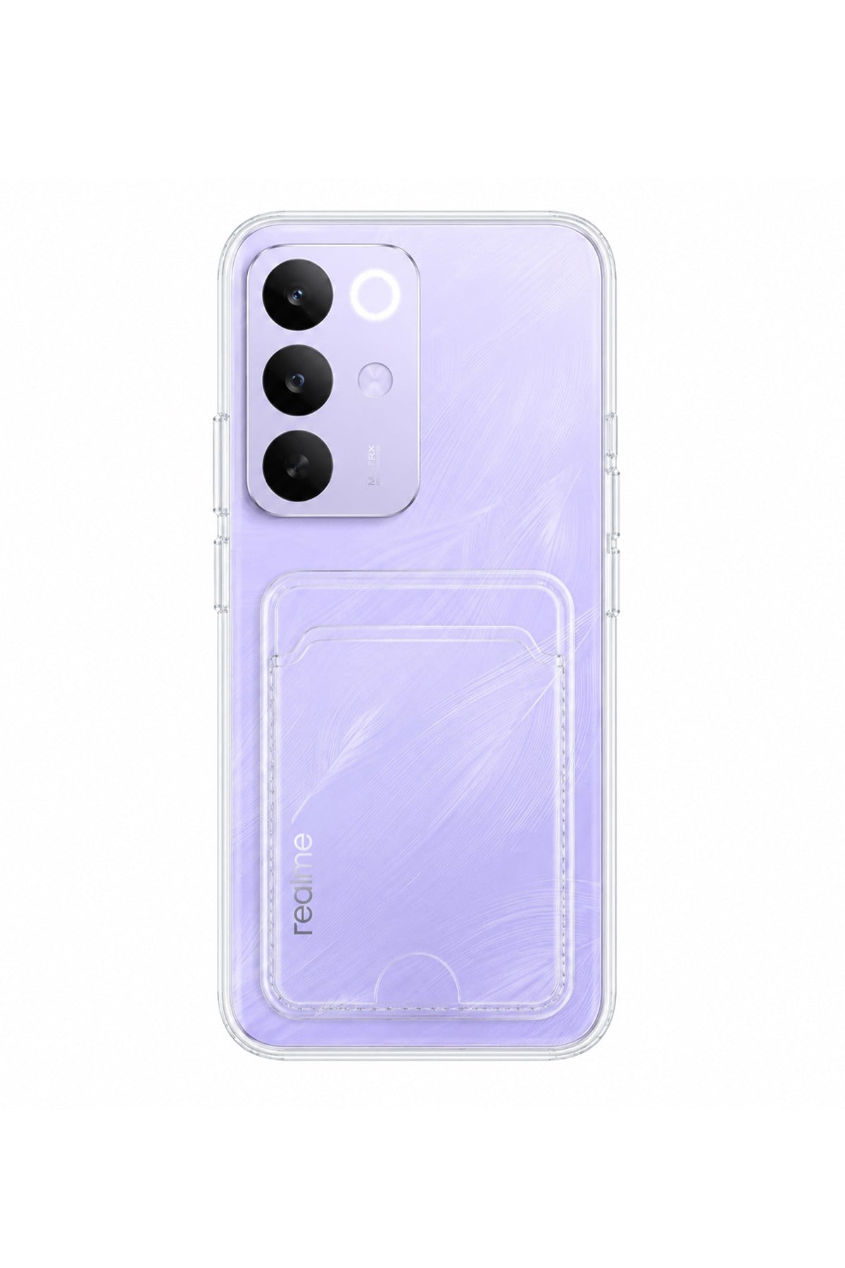 Realme C85 Pro Uyumlu Kartlık Detaylı Şeffaf Silikon Kılıf | Yuki Serisi