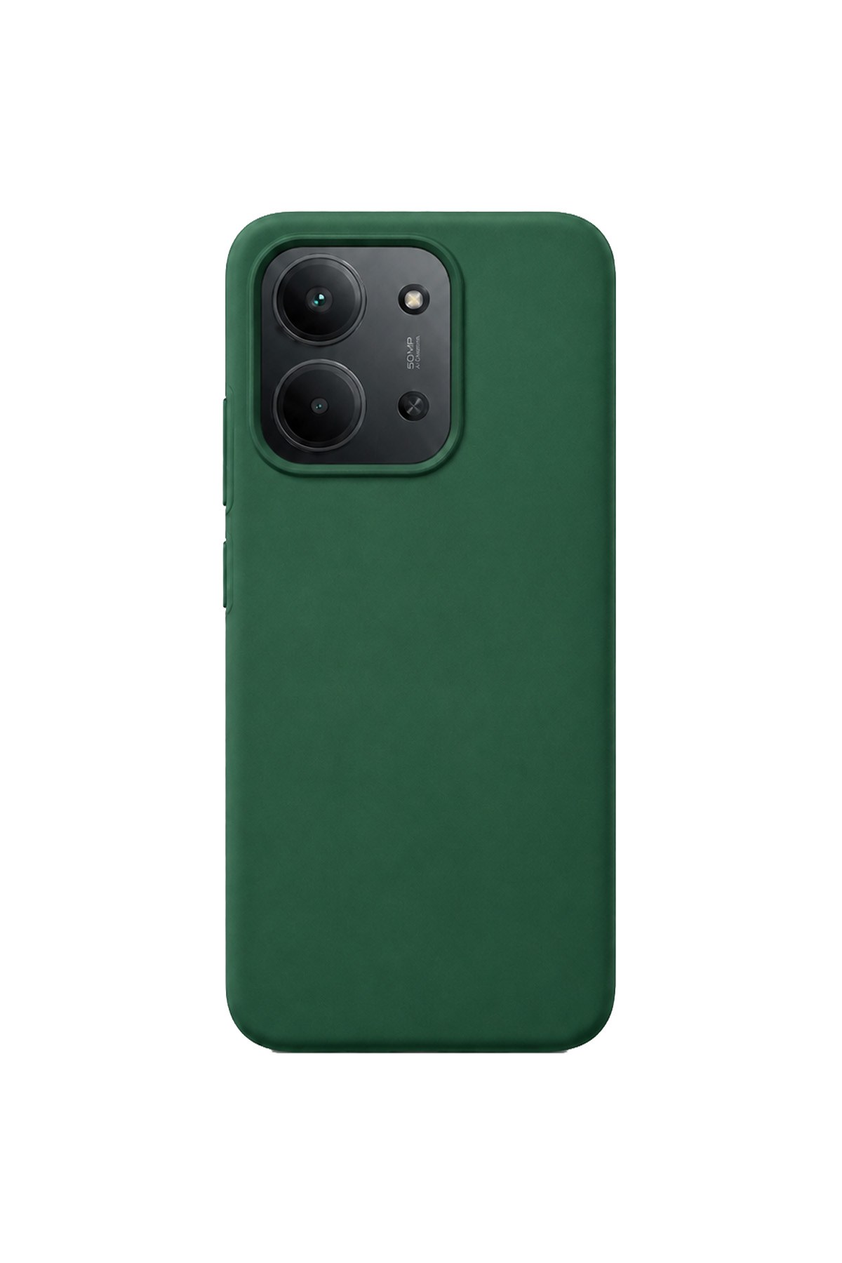 Redmi 15C Uyumlu İçi Kadife Kaplamalı Silikon Yeşil Kılıf | Airline Serisi