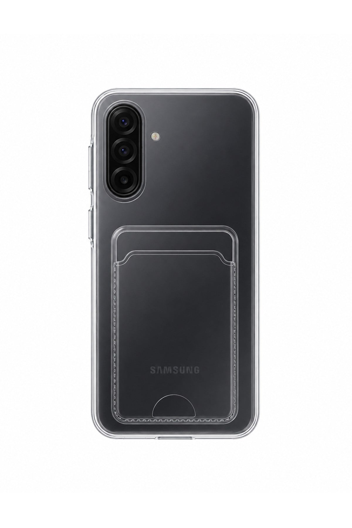 Samsung A17 Uyumlu Kartlık Detaylı Şeffaf Silikon Kılıf | Yuki Serisi