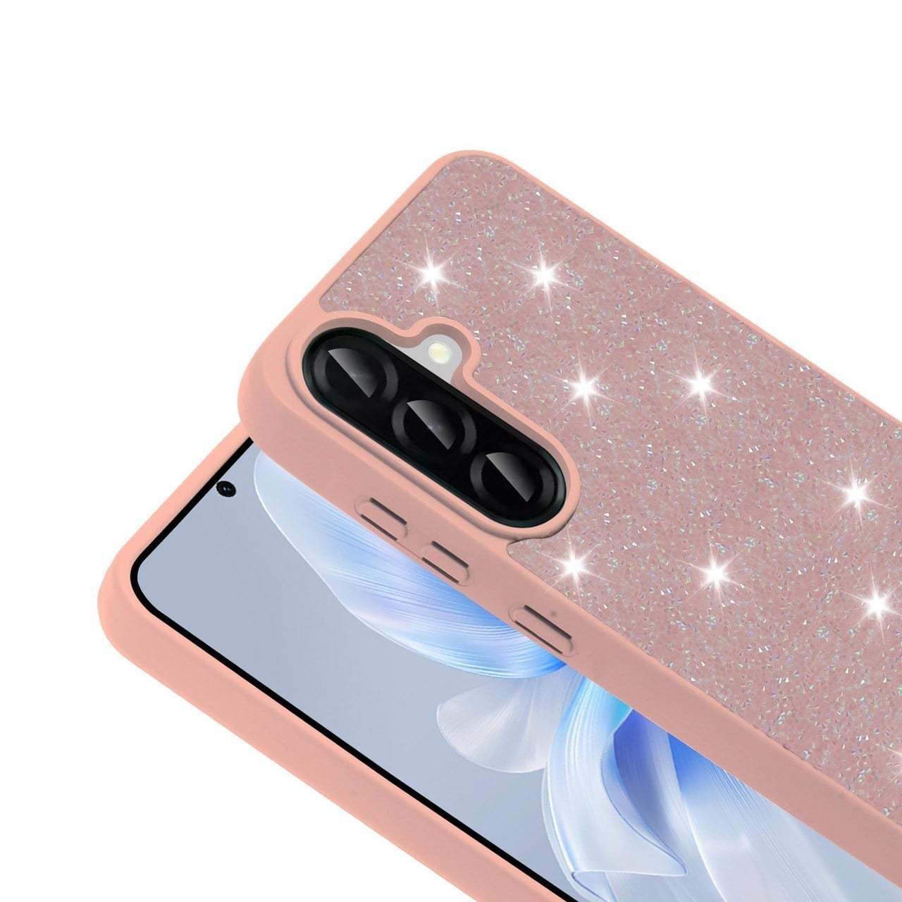 Samsung A17 Uyumlu Taş Detaylı Melt Silikon Kılıf | Darbeye Karşı Dayanıklı