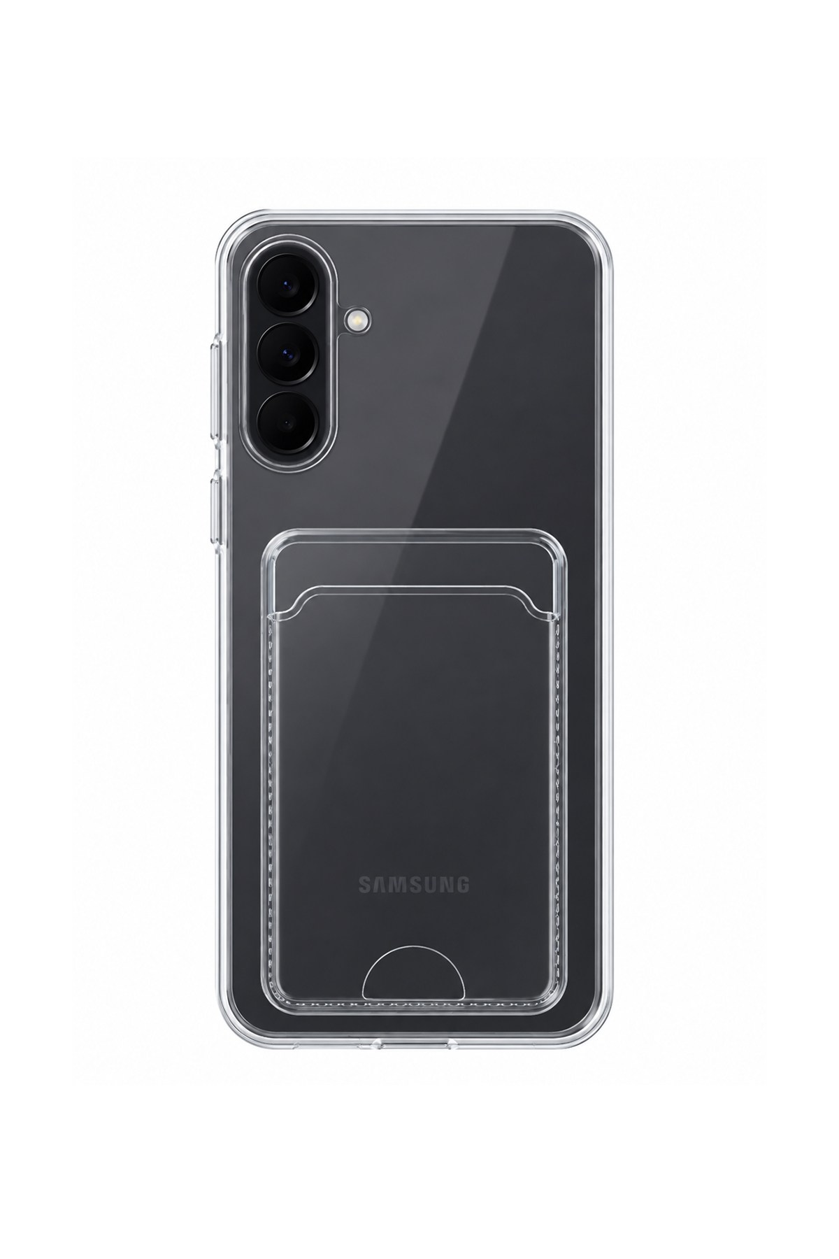 Samsung A37 Uyumlu Kartlık Detaylı Şeffaf Silikon Kılıf | Yuki Serisi