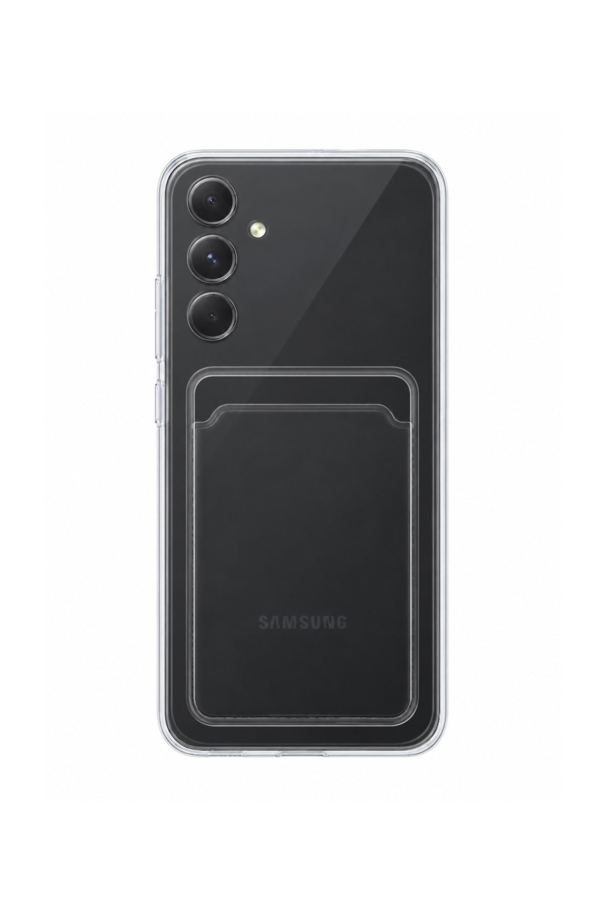 Samsung A54 Uyumlu Kartlık Detaylı Şeffaf Silikon Kılıf | Yuki Serisi