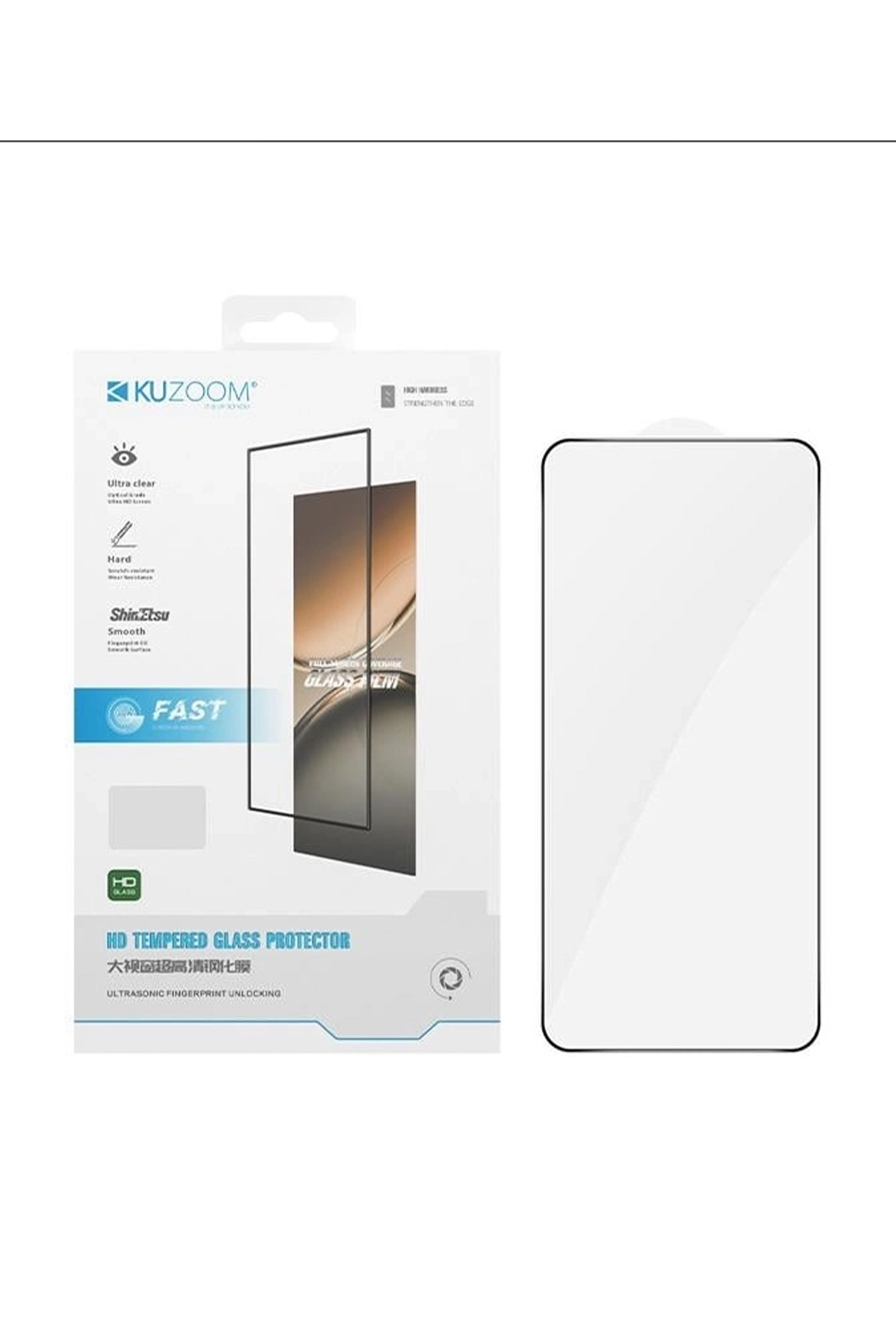 Samsung Flip8 HD 9D Parmak İzine Dayanıklı Temperli Cam Ekran Koruyucu