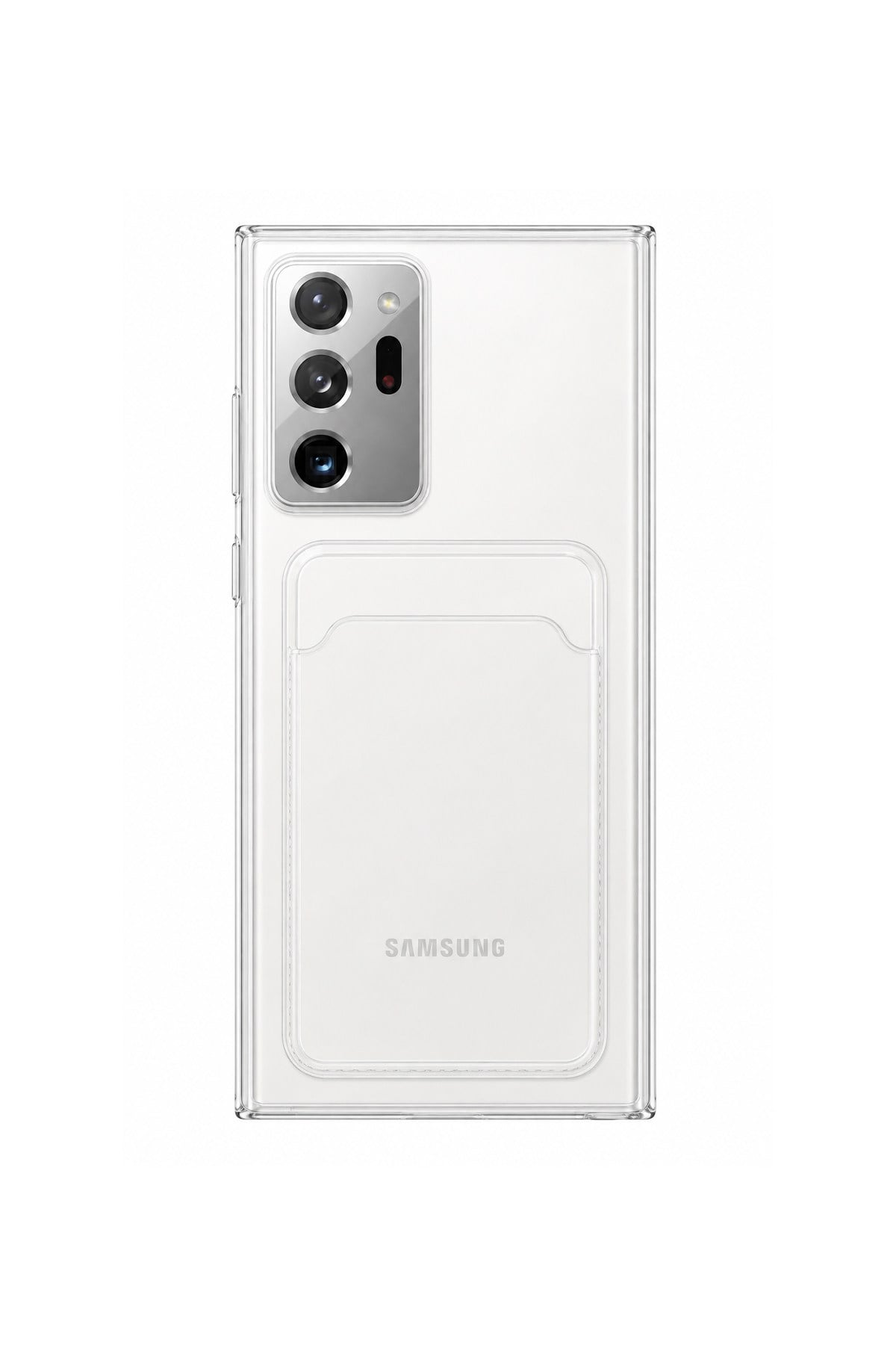 Samsung Galaxy Note 20 Ultra Uyumlu Kartlık Detaylı Şeffaf Silikon Kılıf | Yuki Serisi