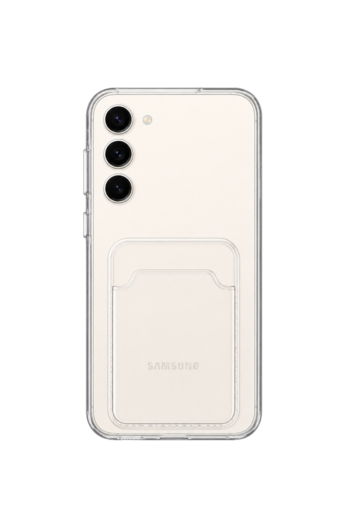 Samsung Galaxy S23 Plus Uyumlu Kartlık Detaylı Şeffaf Silikon Kılıf | Yuki Serisi