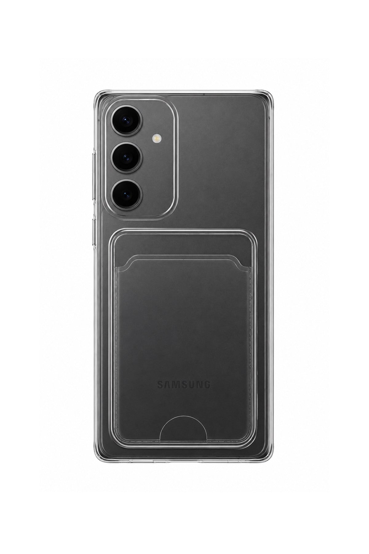 Samsung Galaxy S24 Ultra Uyumlu Kartlık Detaylı Şeffaf Silikon Kılıf | Yuki Serisi