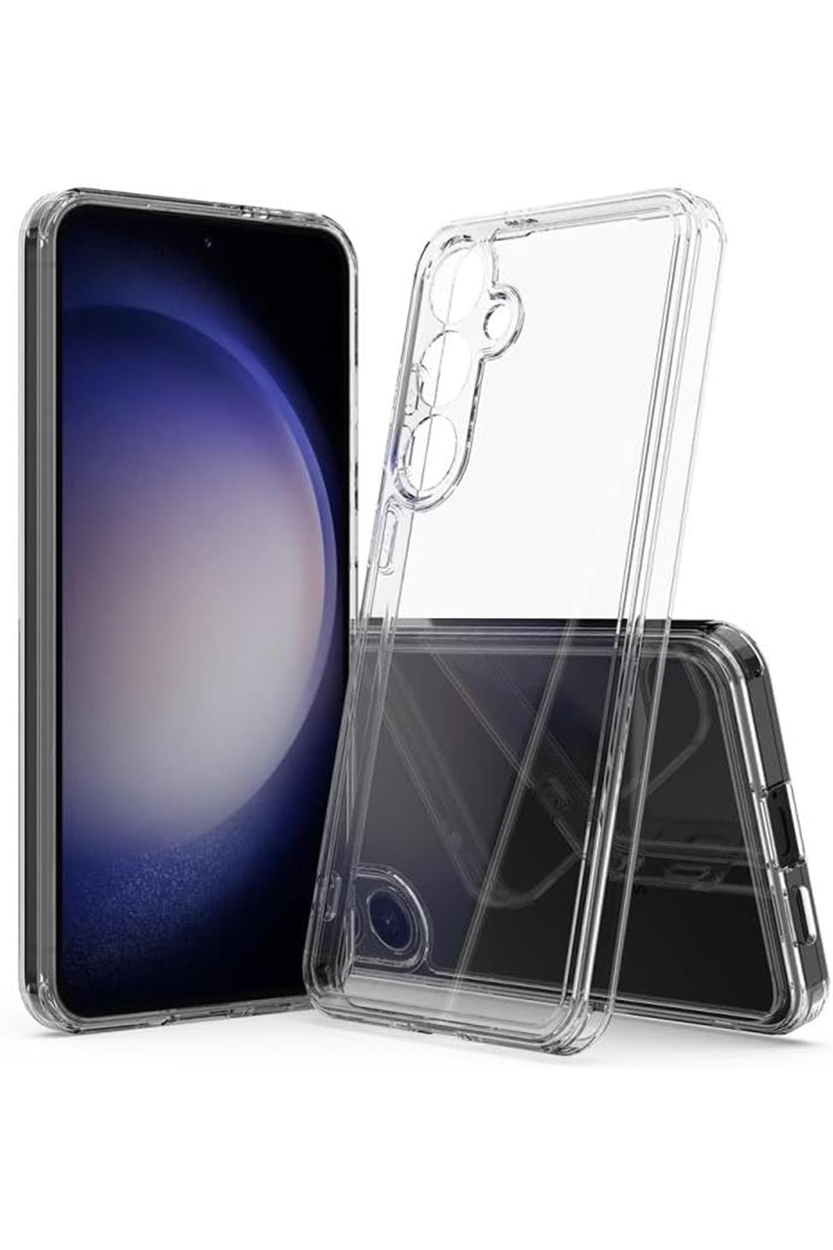 Samsung S25 FE Uyumlu Şeffaf Kılıf 2mm Kalın Silikon | Darbe Emici Koruma