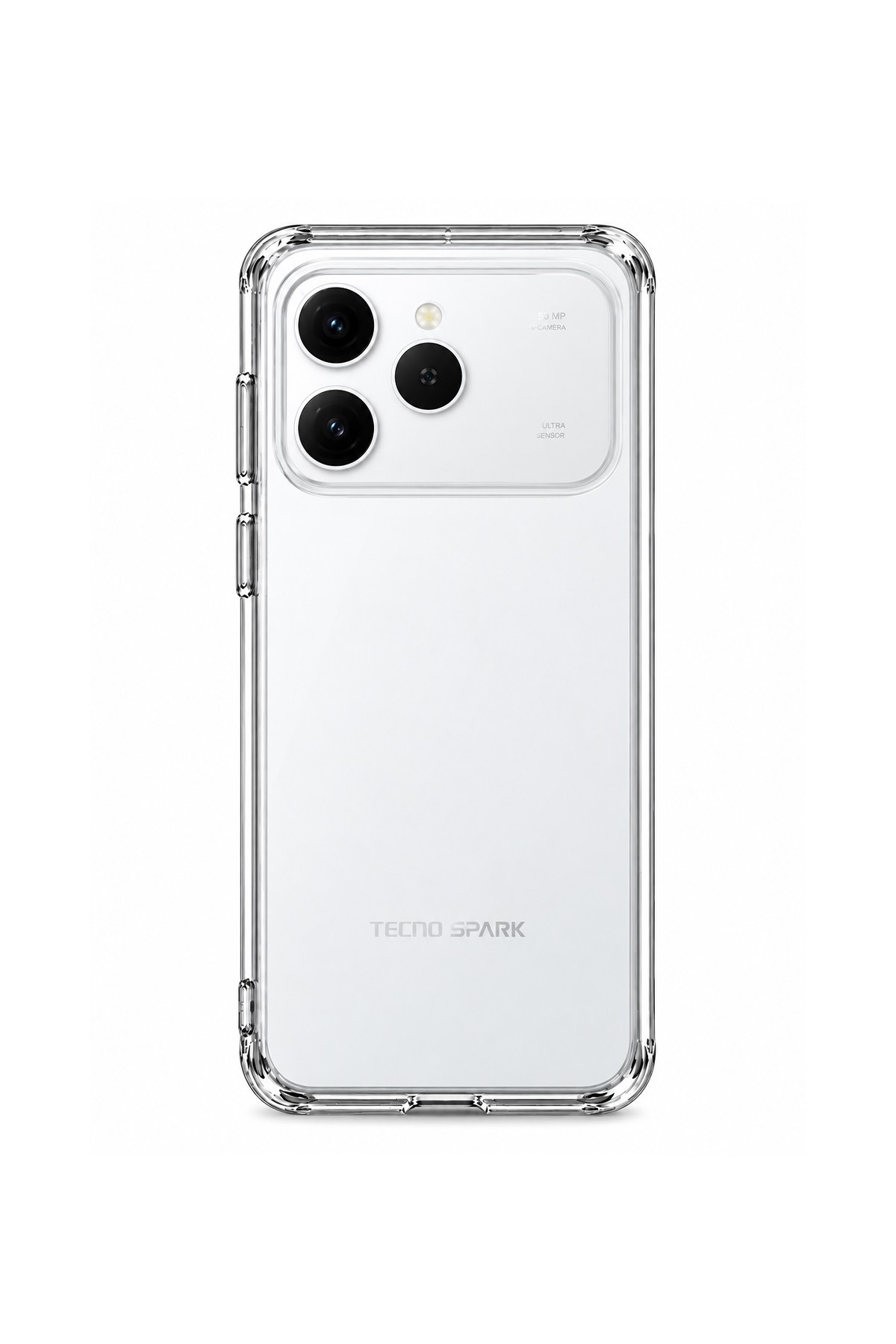 Tecno Spark 40 Uyumlu Şeffaf 2mm Silikon Kılıf | Kamera Korumalı
