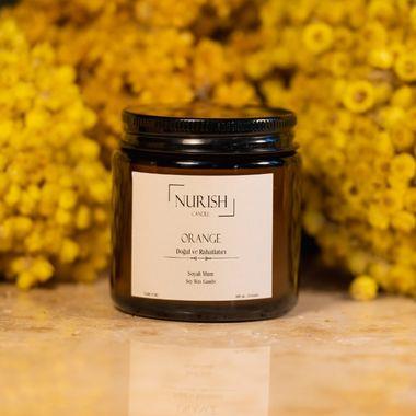 Portakal Kokulu Amber Soya Mum 100 ml