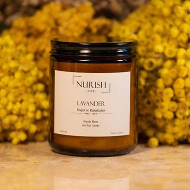 Lavanta Kokulu Amber Soya Mum 210 ml