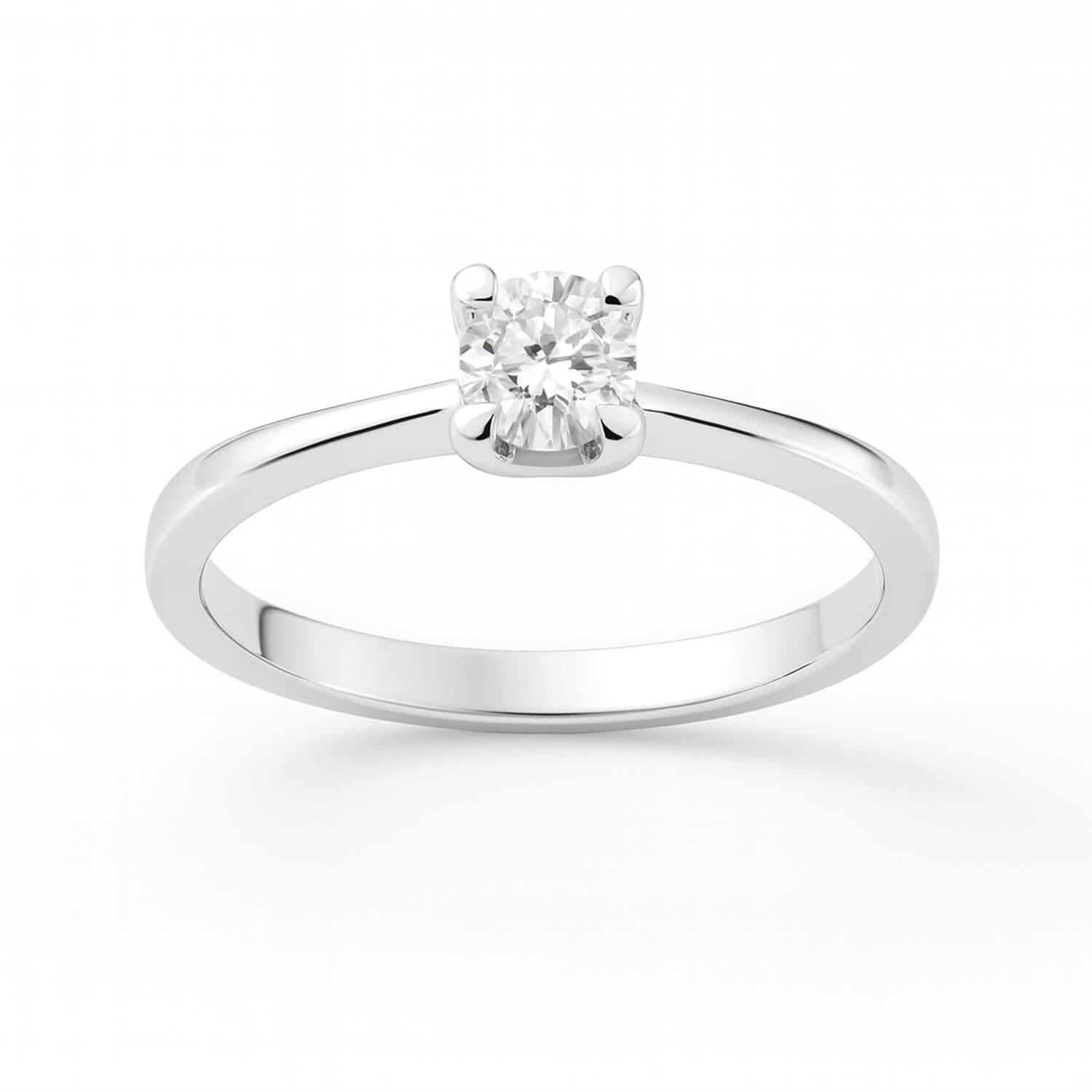 0.30 Karat Tek Taş Alyans Modeli