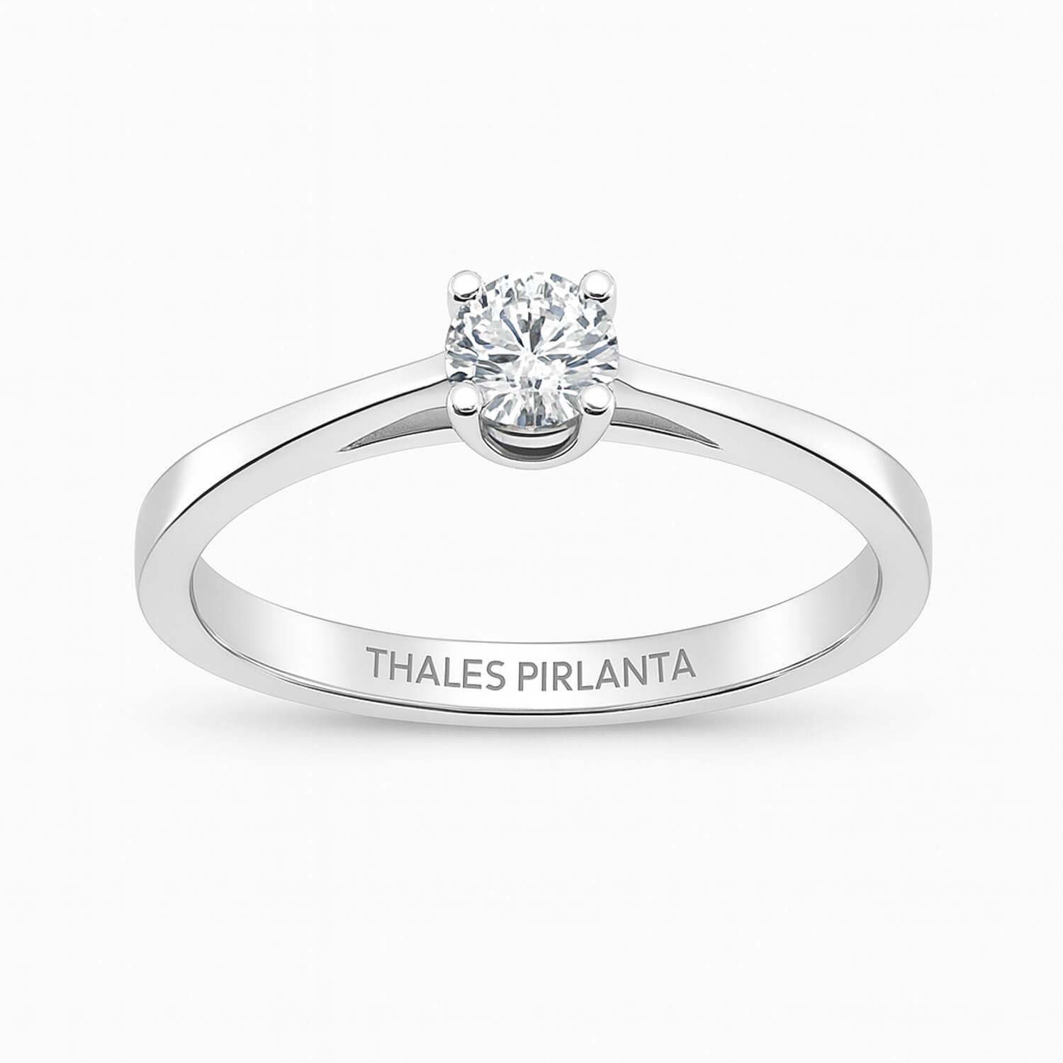 0.30 Karat F Color HRD Sertifikalı Tektaş Pırlanta Yüzük