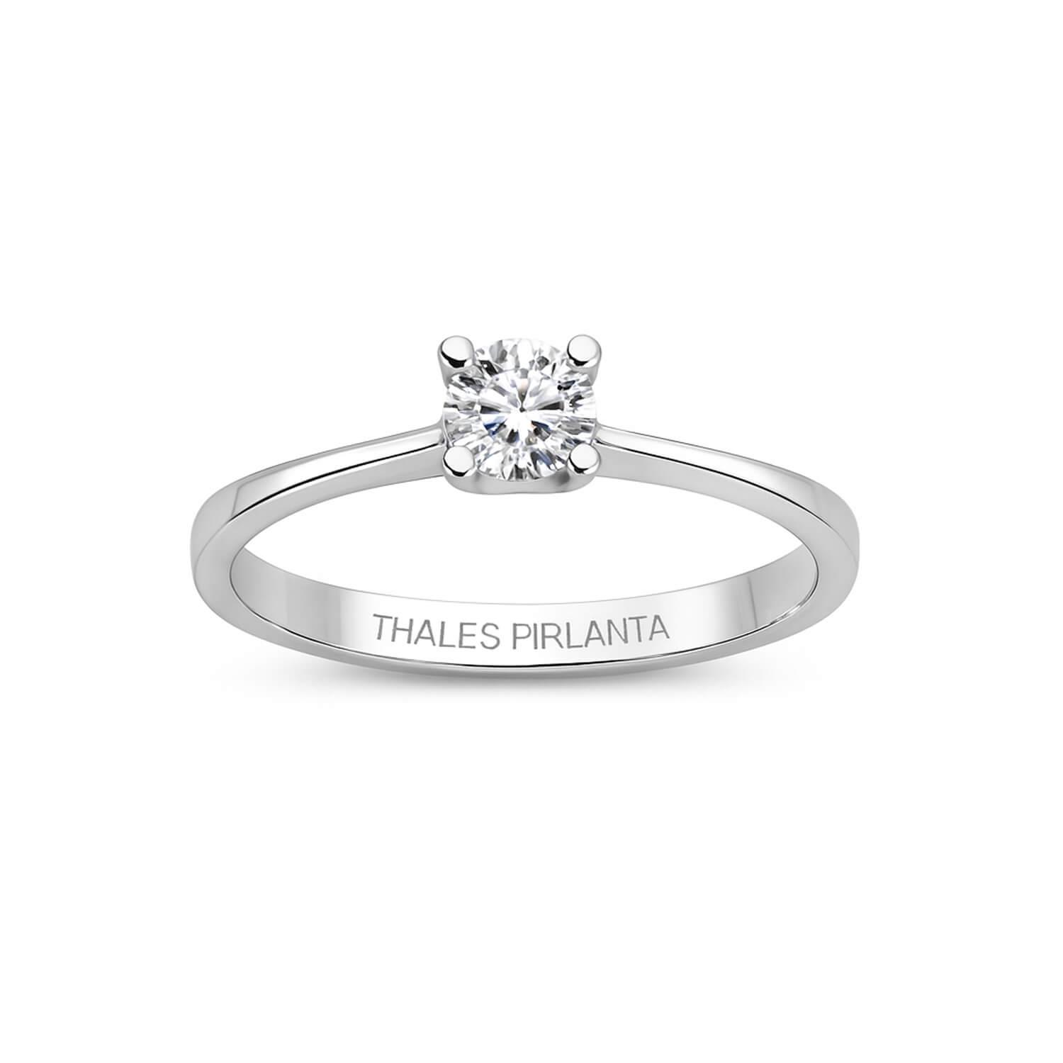 0.22 Karat E Color VS Tektaş Pırlanta Yüzük