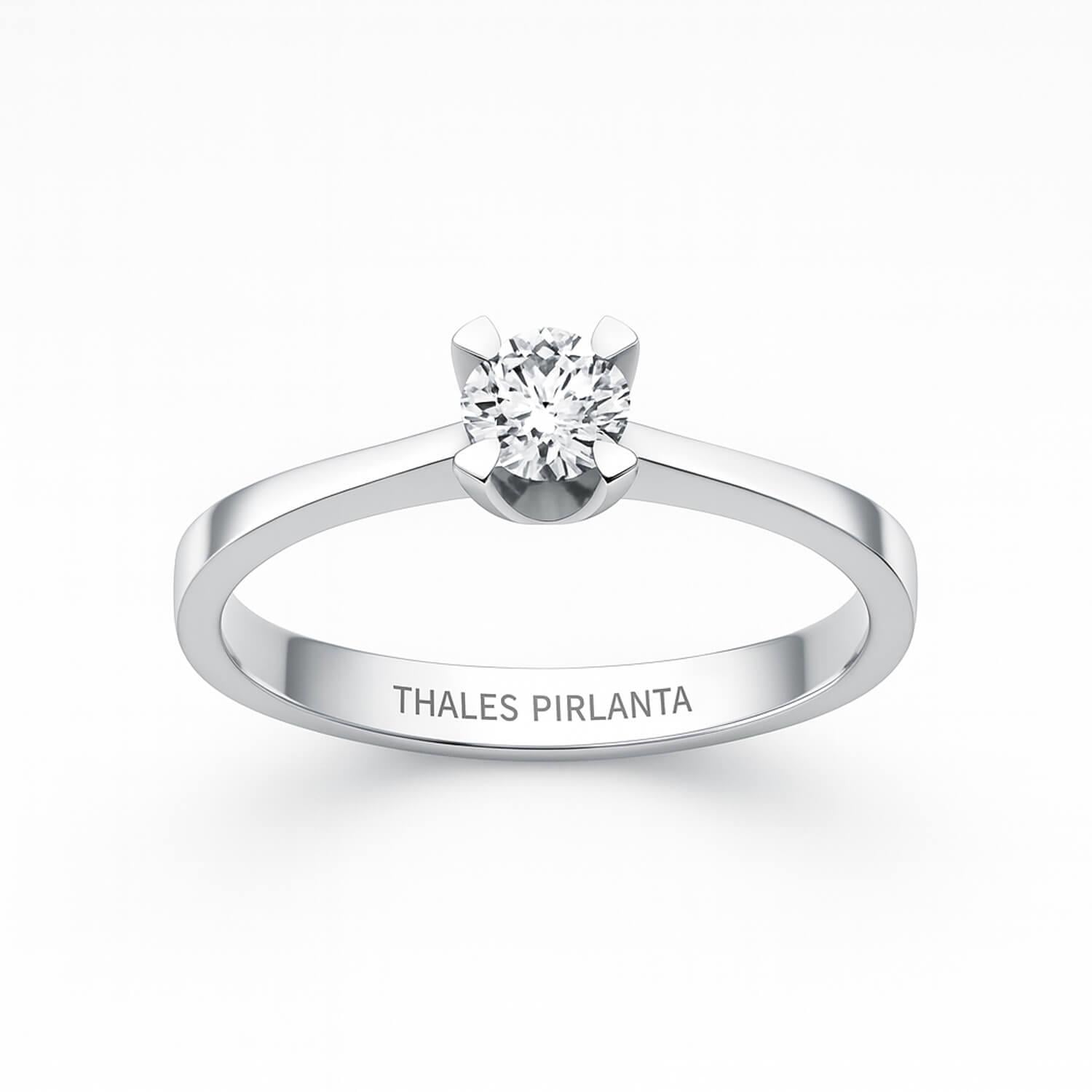 0.31 Karat D VS1 GIA Sertifikalı Tektaş Yüzük