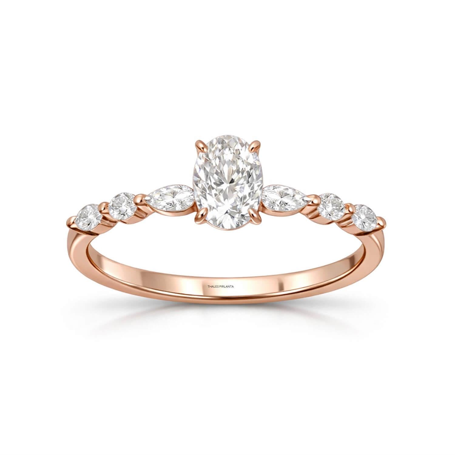 0.60 Karat Pençe Tırnaklı Evlilik Teklifi Pırlanta Yüzük