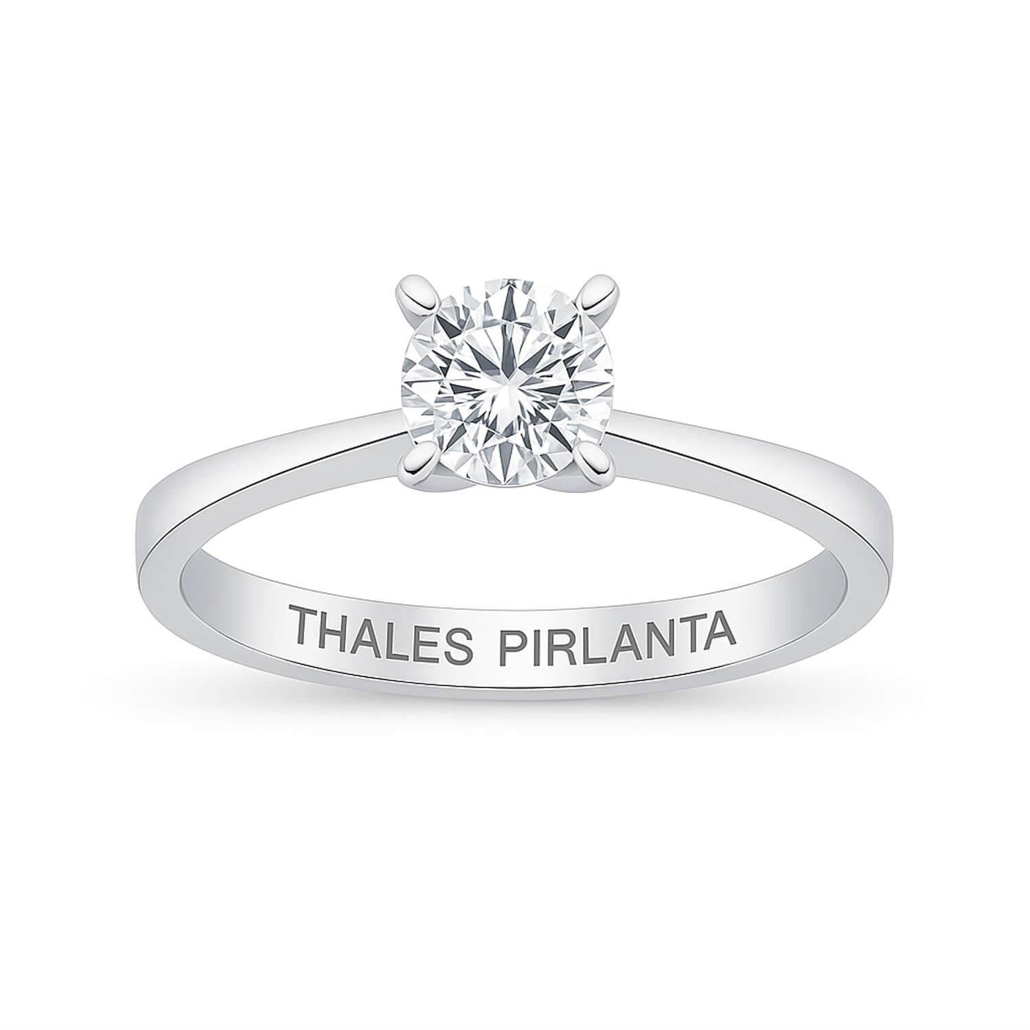 0.50 Karat F Renk HRD Sertifikalı Tektaş Pırlanta Yüzük