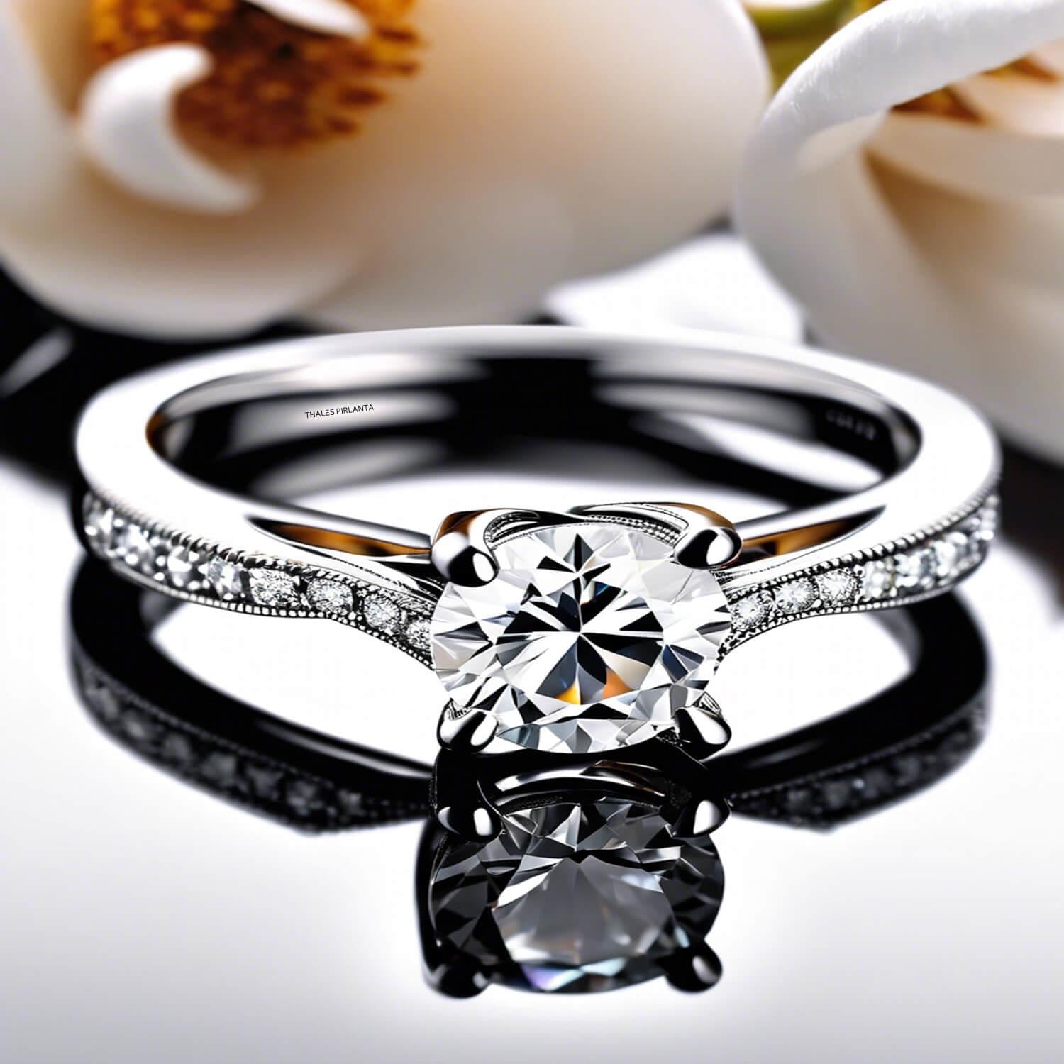 0.75 Karat F Renk GIA Kolu Taşlı Tektaş Pırlanta Yüzük