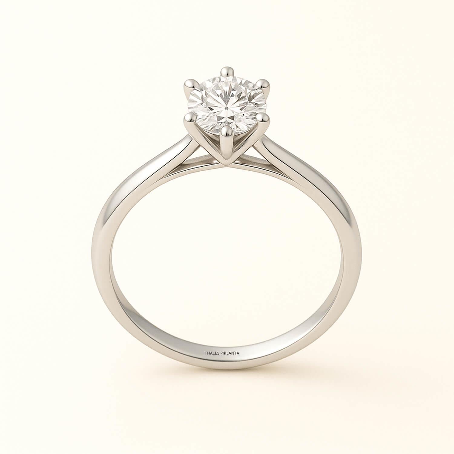 0.50 Karat E SI Pırlanta Tektaş Yüzük