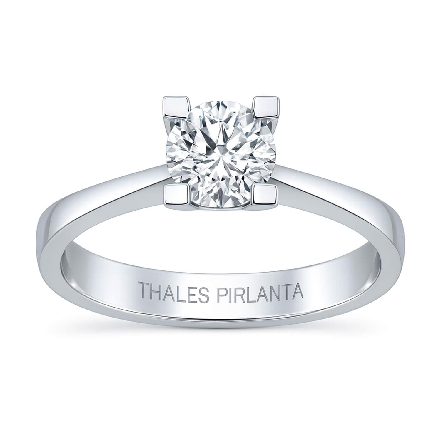 0.50 Karat D Renk HRD Tektaş Yüzük Modeli