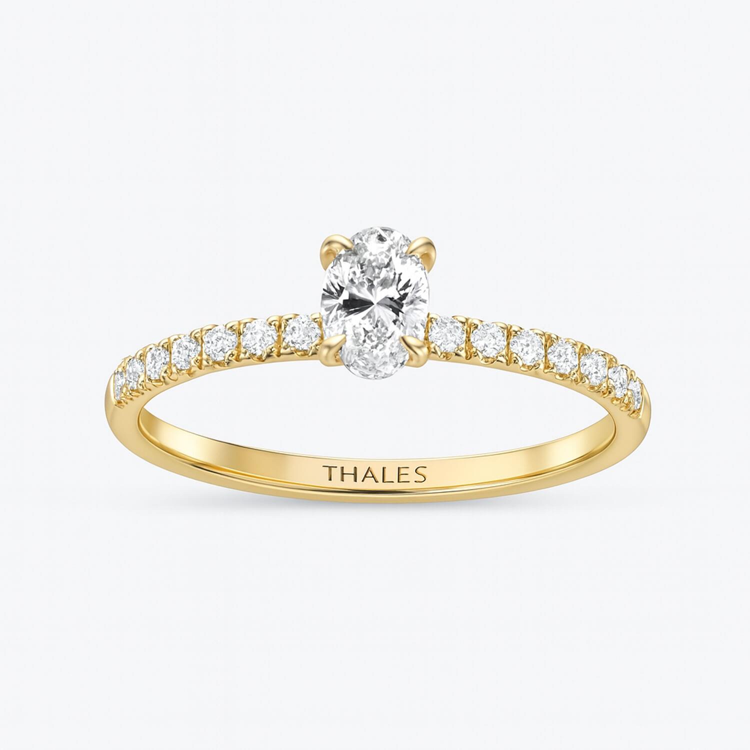 0.52 Karat GIA Sertifikalı Oval Tektaş Yüzük