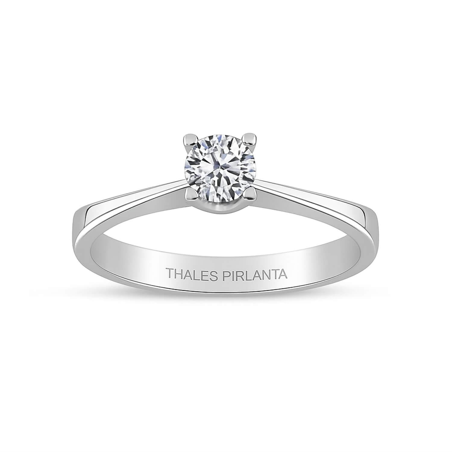 0.33 Karat F Color Tektaş Pırlanta Yüzük