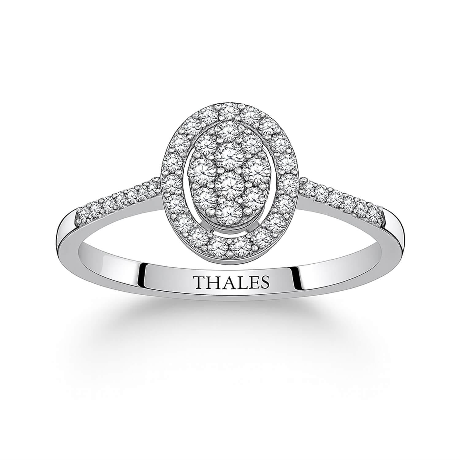 0.34 Karat Koronet Oval Pırlanta Yüzük