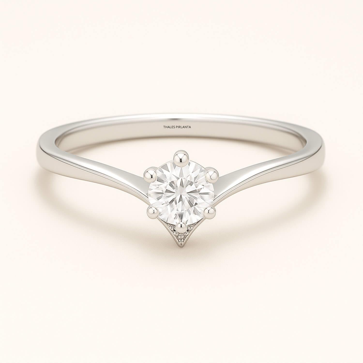 0.50 Karat D SI1 GIA Evlilik Teklifi Tektaş Pırlanta Yüzük